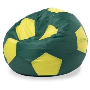 Пуффбери кресло-мешок Мяч XXL зеленый/желтый оксфорд 500 л