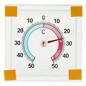 RAYDAY Термометр оконный ТББ "Биметалический (t -50 + 50 С) квадратный в пакете