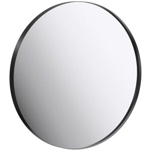 RM 60 зеркало в метал-кой раме, черный RM0206BLK ТМ "AQWELLA"