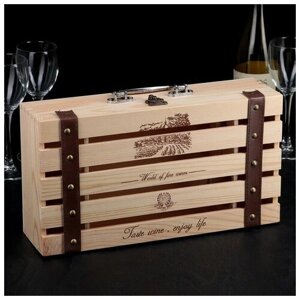 Romanoff Ящик для хранения вина «Феррара», 3520 см, на 2 бутылки