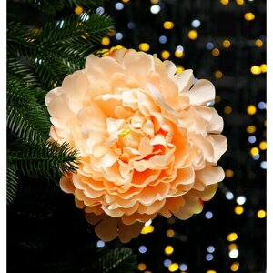 Рождественская декорация Цветок Пиона розовый