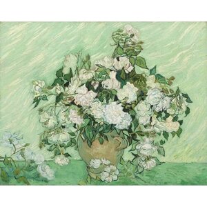 "Розы", Ван Гог, Винсент, картина (репродукция) (60х48 см / на подрамнике)