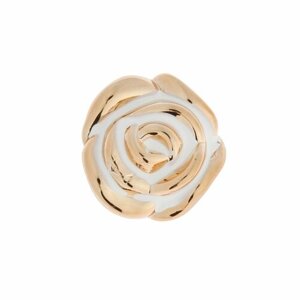 Ручка кнопка CAPPIO Rose 01, белая с золотым