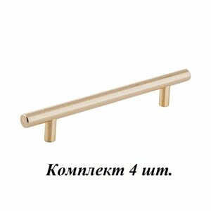 Ручка мебельная рейлинг "Амальтея", 200 (128) мм, золото, комплект 4 шт.