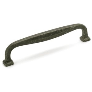 Ручка-скоба мебельная, Giusti, WMN752, Железо черное, 128/143 мм, Классика, Италия