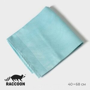 Салфетка для уборки большая Raccoon, 4068 см, цвет голубой