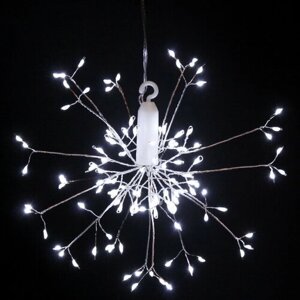 Serpantin Светодиодное украшение Разряд Молнии 20 см, 120 холодных белых LED ламп, батарейки, серебряная проволока, IP20 183-0228