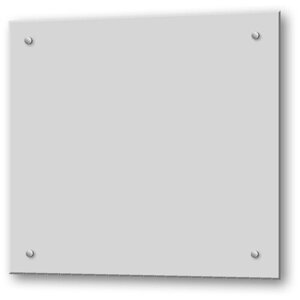 Серый защитный экран из закаленного стекла на кухонный фартук в зону мойки и плиты 600х600х4 мм