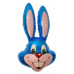 Шар фольгированный 35"Кролик», цвет синий