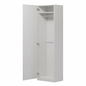 Шкаф для одежды однодверный, 580х390х2020, цвет Белый.