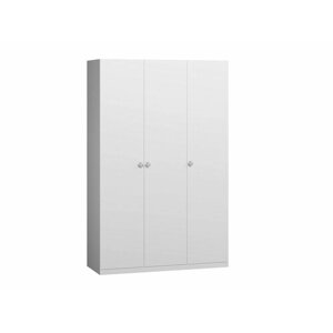 Шкаф распашной Скарабей-3 Белый 135x52x210 трехдверный для одежды