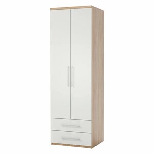 Шкаф с ящиками Шарм-Дизайн Соло 60х60х220 Дуб Сонома+Белый
