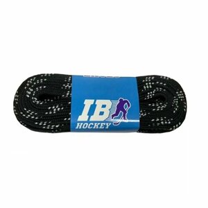 Шнурки для коньков IB Hockey с пропиткой, HLIB244BK, 244см
