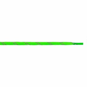 Шнурки со светоотражающей полосой 6 мм 120 см зеленый неон, 1 шт. в заказе