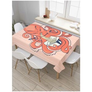 Скатерть прямоугольная JoyArty на кухонный стол "Китайский осьиног" из оксфорда, 180x145 см