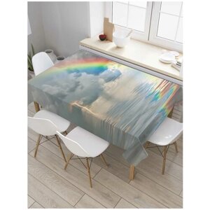 Скатерть прямоугольная JoyArty на кухонный стол "Погодное небо" из оксфорда, 180x145 см