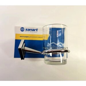 Стакан для зубных щеток с держателем настенный Sanart арт. 3458-26