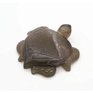 Статуэтка черепахи из агата (жеода) 19