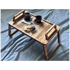 Столик-поднос для завтрака Nord Bros / деревянный столик для ноутбука / кроватный столик / купить столик для завтрака