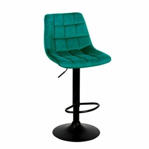 Стул барный ecoline Лион WX-2821 цвет сиденья зеленый, цвет основания черный