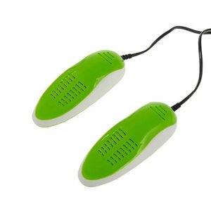 Сушилка для обуви Sakura SA-8153WGR, 60-75°С, арома-пластик, антибакт, зелено-белый