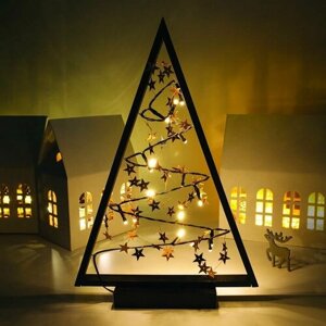 Светильник новогодний гирлянда ёлка на батарейках подарок на новый год Magic Tree