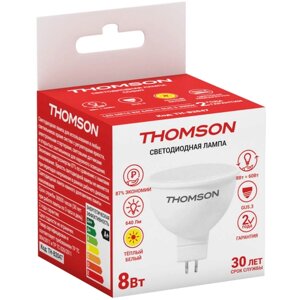 Светодиодная лампа thomson LED MR16 8W 640lm GU5.3 3000K TH-B2047 16160432