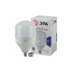 Светодиодная LED лампа ЭРА стандарт высокомощн.(колокол) E27/E40 65W (5200lm) 6500K 6K 274x160 POWER T160-65W-6500 8304 (упаковка 12 штук)
