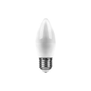 Светодиодная LED лампа Feron свеча C37 E27 9W (820lm) 2700K 2K матовая 100x37, LB-570 25936 (упаковка 10 штук)