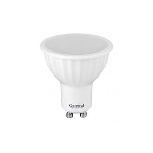 Светодиодная LED лампа General MR16 GU10 7W 4500K 4K 50x56 пластик/алюм 660310 (упаковка 18 штук)