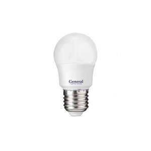Светодиодная LED лампа General шар P45 E27 12W 4500K 4K 45х80 пластик/алюм GLDEN-G45F-12-230-E27-4500 641116 (упаковка 14 штук)