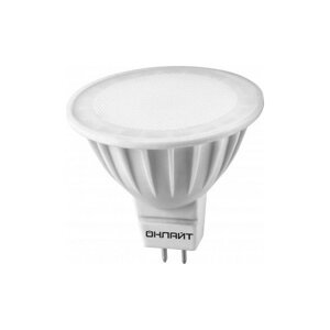 Светодиодная LED лампа онлайт MR16 GU5.3 220V 7W (560Lm) 6500K 6K 50x50 матовая OLL-MR16-7-230-6.5K-GU5.3 61134 (упаковка 10 штук)