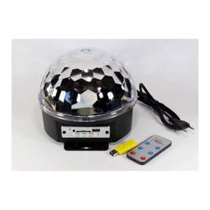 Светодиодный Диско-шар (дискошар) LED RGB Magic Ball Light BlueTooth (с MP3-плеером и ПДУ)