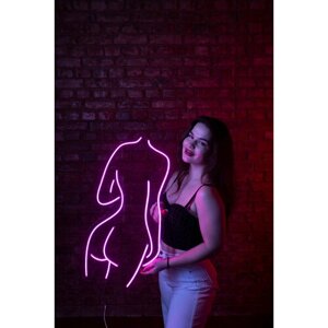 Светодиодный неоновый светильник PJ Neon Силуэт девушки, 50х25 см, неоновая вывеска