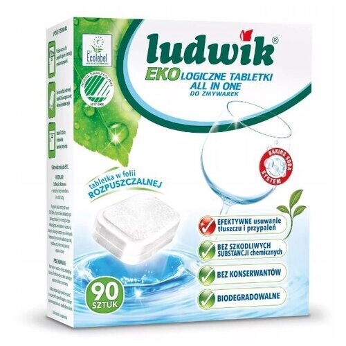 Таблетки для посудомоечной машины LUDWIK Eco таблетки, 90 шт., 0.09 кг