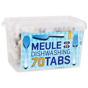 Таблетки для посудомоечной машины MEULE Active таблетки, 70 шт., 0.07 кг