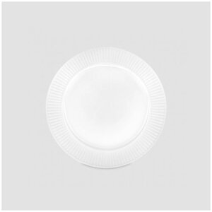 Тарелка обеденная, диаметр: 24 см, материал: фарфор, цвет: белый 214224BL1 Plisse