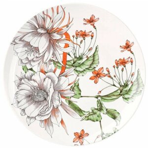 Тарелка обеденная Тропические цветы Диаметр: 27,5 см
