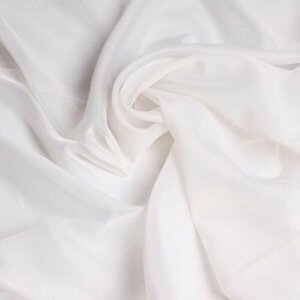 "Тюль Белый"однотонная вуаль, 100 х 290, полиэстер, цвет белый , на отрез от 100см