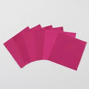 UPAK LAND Фольга для конфет, розовый, 10 х 10 см, 100 шт