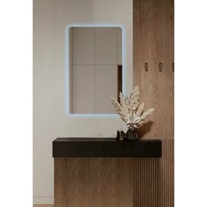 Зеркало для ванной Prisma 70*30 вертикальное с холодной LED-подсветкой