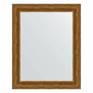 Зеркало настенное EVOFORM в багетной раме травленая бронза, 82х102 см, для гостиной, прихожей, кабинета, спальни и ванной комнаты, BY 3285