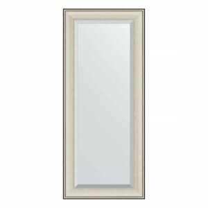 Зеркало настенное с фацетом EVOFORM в багетной раме травленое серебро,68х158 см, для гостиной, прихожей, кабинета, спальни и ванной комнаты, BY 1286