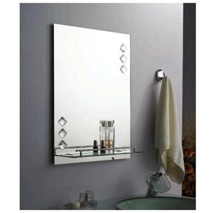 Зеркало в ванную комнату Ассоona, 6045 см, A616, 1 полка