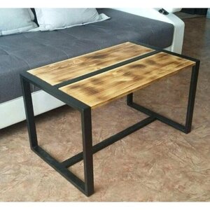Журнальный столик лофт coffee table - 03, с размерами 100х40х50 см