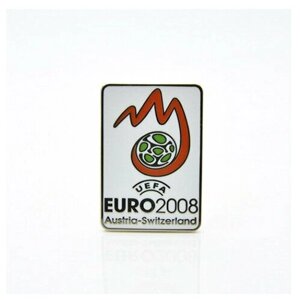 Значок ФК чемпионат Европы по футболу 2008 (Австрия-Швейцария) эмблема