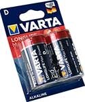 Батарейка VARTA longlife MAX P. D бл. 2