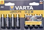 Батарейки VARTA longlife AA бл. 8