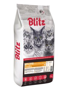 Blitz Sensitive Adult сухой корм для взрослых кошек (Индейка, 10 кг.)