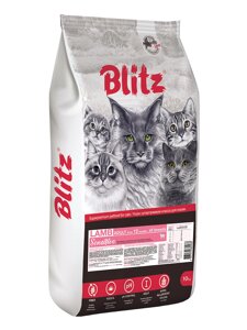 Blitz Sensitive Adult сухой корм для взрослых кошек (Ягненок, 10 кг.)